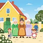 Täti Vihreä, täti Ruskea ja täti Lila